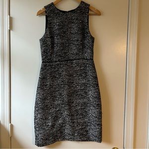 J. Crew Factory Black and White Tweed Sleeveless Dress - Size 4